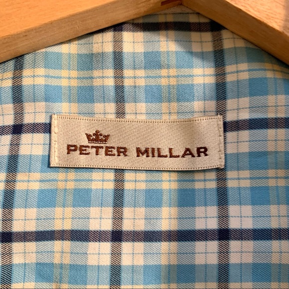Peter Millar Long Sleeve Button Down Shirt Size Large - Picture 3 of 9
